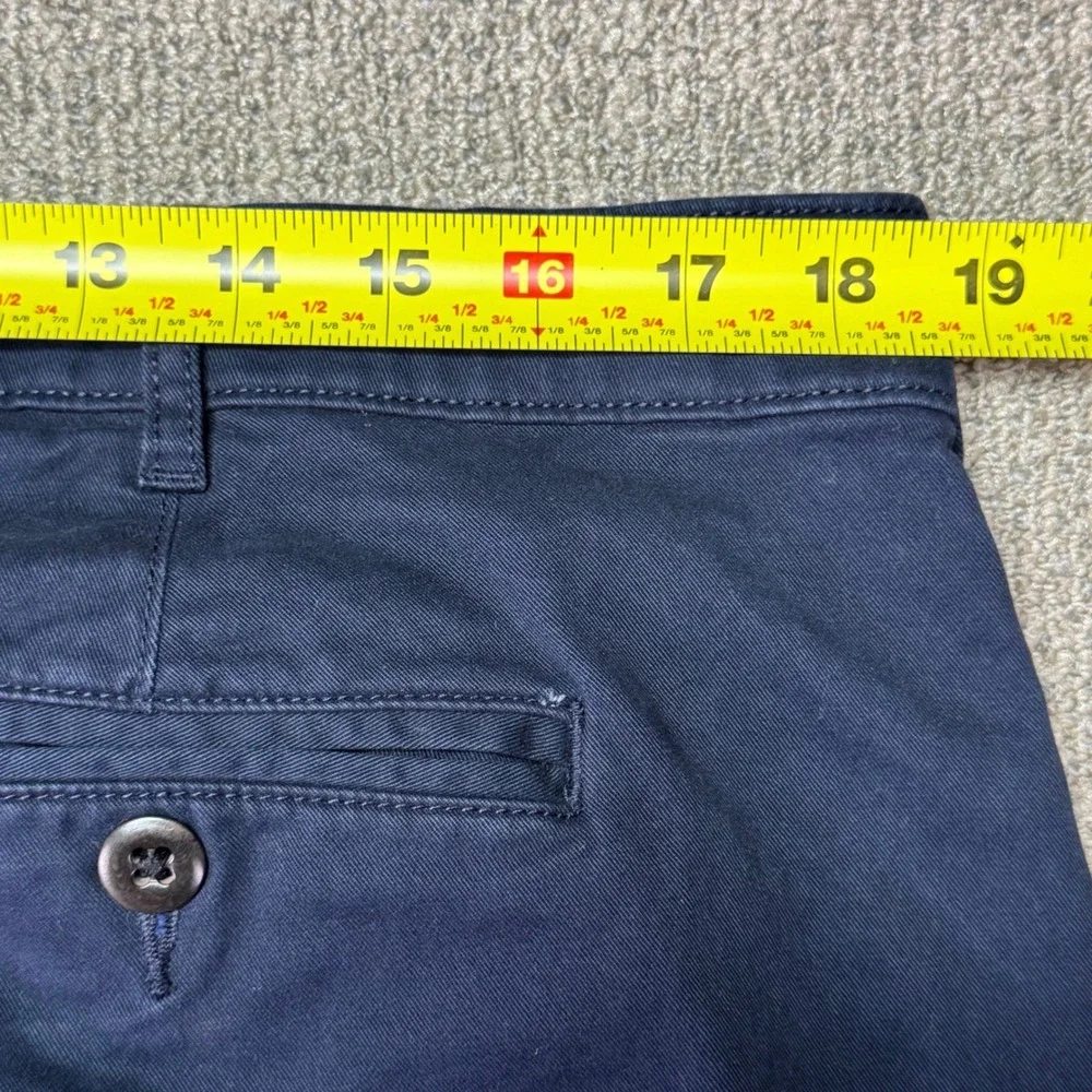 Flint and Tinder Navy Blue Slim Fit Stretch Chino Pants Men Size 38x32